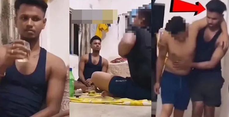 sourav singh llb drunk viral video news,drink viral video, two boys drink viral video, dost daru viral video